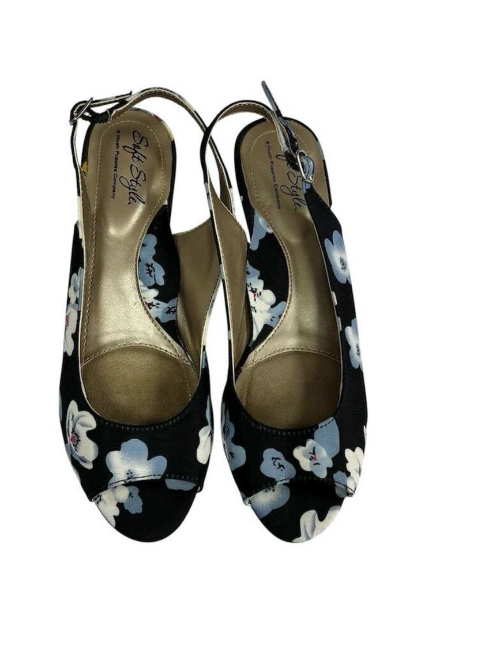 Soft Styled Women's Floral Slingback Kitten Heels Size 7 Multicolor - Picture 2 of 4